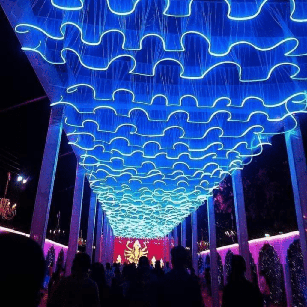 Blue Wedding Decorative LED Ceiling Curtain Choose Your Size 115-janet-garcia-cruelty