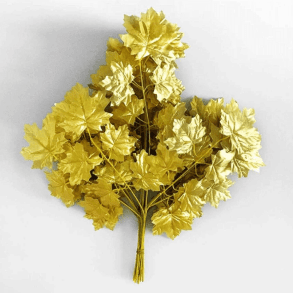 Artificial maple leaves are designed to look and feel like real maple leaves, and can be used to add a natural touch to your home or garden.