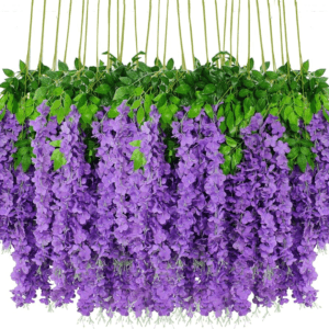 The artificial Wisteria garland is evergreen & the silky leaves are dense & will not easily be damaged or faded. These garlands for residential decoration