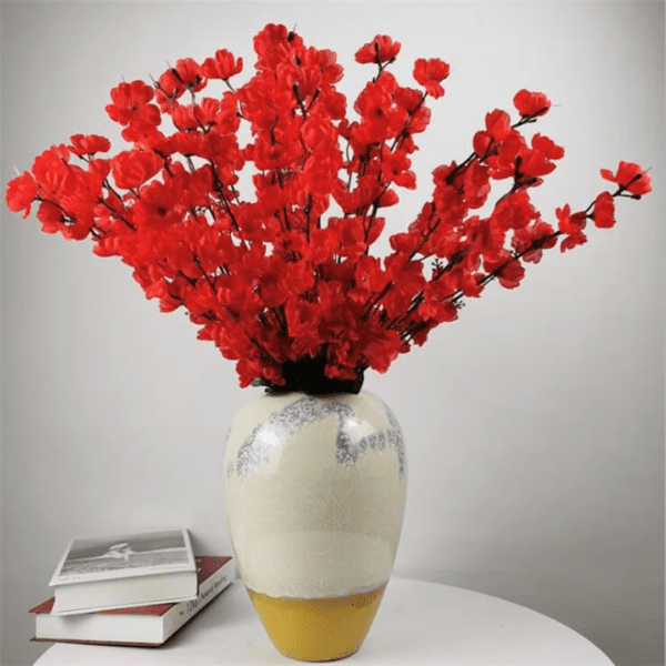 Artificial blossom bunches Each petal, leaf, and stem is intricately designed, ensuring a breathtaking resemblance to fresh, natural flowers.