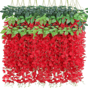 The artificial Wisteria garland is evergreen & the silky leaves are dense & will not easily be damaged or faded. These garlands for residential decoration.