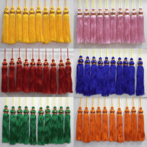 Hand-made tassels with soft quality silk thread. Washable for cleaning purposes, Perfect for wall hangings, dream catchers, home decor items.