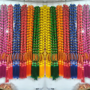 Event & Home Decor Gulli Hanging Ladi With Tassel & Chakrie Set Of 10 Pieces, Height 4 Feet
