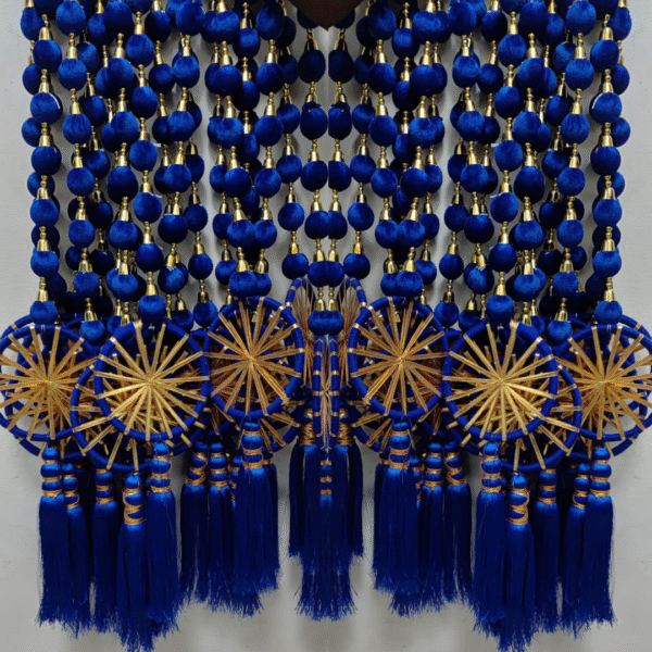 Event & Home Decor Gulli Hanging Ladi With Tassel & Chakrie Set Of 10 Pieces, Height 4 Feet - Image 2