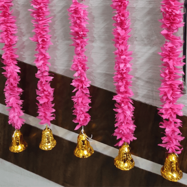 Get Your Home Ready For The Festive Season With This Hangings Torans. In Indian And Various Other Cultures The Front Door Of The House Holds A Great Significance. It Is Believed That All The Luck Prosperity And Good Energies Enter Through Your Front Door. Therefore Front Door Is Often Decorated With These Torahs And Latkans To Welcome The Good Energies. Artificial Flower Garland For Diwali ,navratra ,Pongal , Festival Decoration Size- 3.5 feet each string Artificial Flowers Bandharwar ,Toran,Door Hanging For Diwali ,,festival, home decoration item Display These Beauties On Your Front Door, Office, Puja Rooms To Welcome Goddess Lakshmi. During Weddings And Baby Showers As-Well These Decorations Are Made To Welcome Guests And The New Members To The Family. Suitable For: New Home, Pooja, Diwali, Navratre, Durga Pooja, Weddings Decor