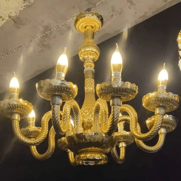 Acrylic chandeliers provide bright, clean light and require virtually no maintenance. Acrylic chandeliers are typically designed for use with efficient LED bulbs and are available in a variety of sizes, styles, and colors. The primary difference between glass chandeliers and acrylic chandeliers is in their durability. Decorative light that hangs from the ceiling and has several parts like branches for holding light bulbs. Acrylic chandelier is best choice for wedding and events light decoration.