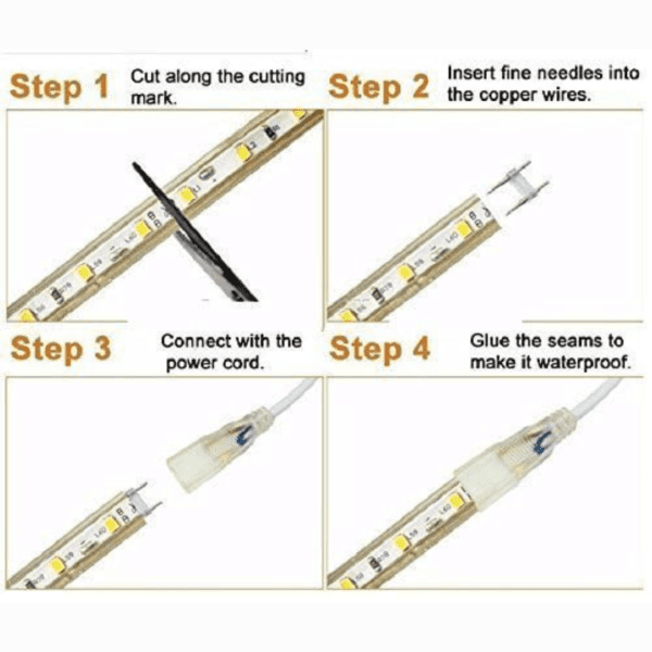 LED Rope Light is a waterproof wonder, designed to enhance your home decor with its warm white glow. Perfect for Diwali decorations, birthdays, or simply creating a cozy ambiance in any room. The flexible design of this LED rope light allows for effortless installation, enabling you to highlight ceilings, create cove lighting, or elevate your home's aesthetic with minimal effort and maximum impact. Emitting a warm white glow, these lights infuse your space with a welcoming and soothing atmosphere. Ideal for festive celebrations or everyday use, they add a touch of elegance to any occasion. Crafted for durability, these lights are not only stylish but also waterproof, ensuring safe use both indoors and outdoors. The robust design guarantees a reliable lighting option for various settings. Embrace cost-effective and eco-friendly lighting with the LED technology of Desi Diya Rope Lights. Enjoy the benefits of energy efficiency without compromising on style or brightness.