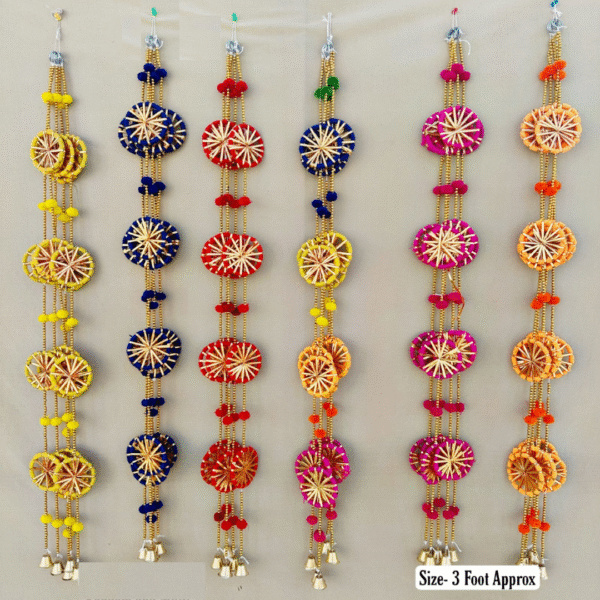 Chakrie Pom Pom Wall Hanging Set Of 6 Pieces Ladi