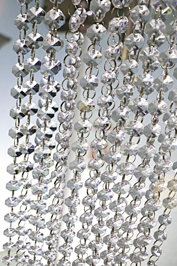 Crystal Hanging Jhaler Ladi Height 4 Feet  Set Of 10 Pieces - Image 2