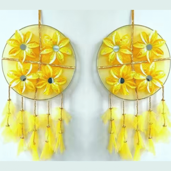 Haldi Decoration Hanging Items showcase meticulous handmade Set Of 4 Pieces - Image 4