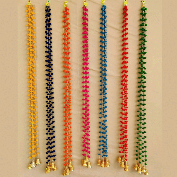 Pom Pom Wall Decorative Hanging Set Of 10 Piece Hangings