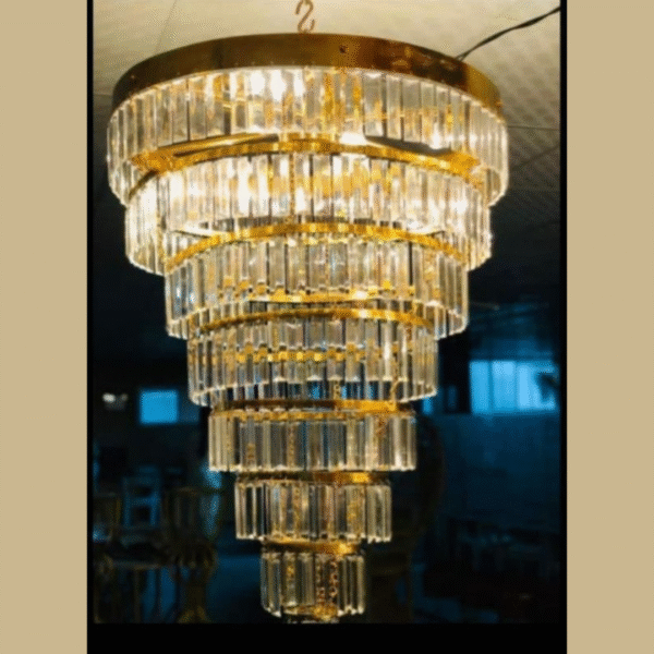 7 Step Scale Crystal Chandelier For Home, Wedding & Event Decoration