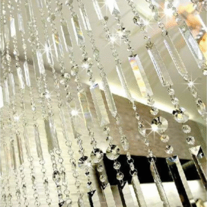 Crystal And Crystal Patri Hanging Jhaler Ladi Set Of 10 Piece Hanging Ladi, Height 4 Feet