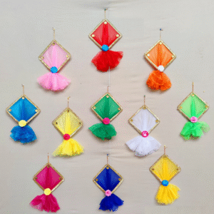 Decorative Net Hanging Kite Set Of 8 Piece Net Kites