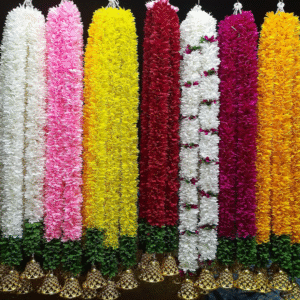 Gajra Cutting Hanging Ladi With Bell Set 10 Piece Hangings, Height ( 2, 3, 4 ) Feet