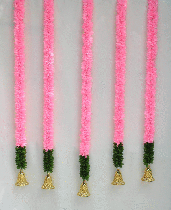 Gajra Cutting Hanging Ladi With Bell Set 10 Piece Hangings, Height ( 2, 3, 4 ) Feet - Image 3