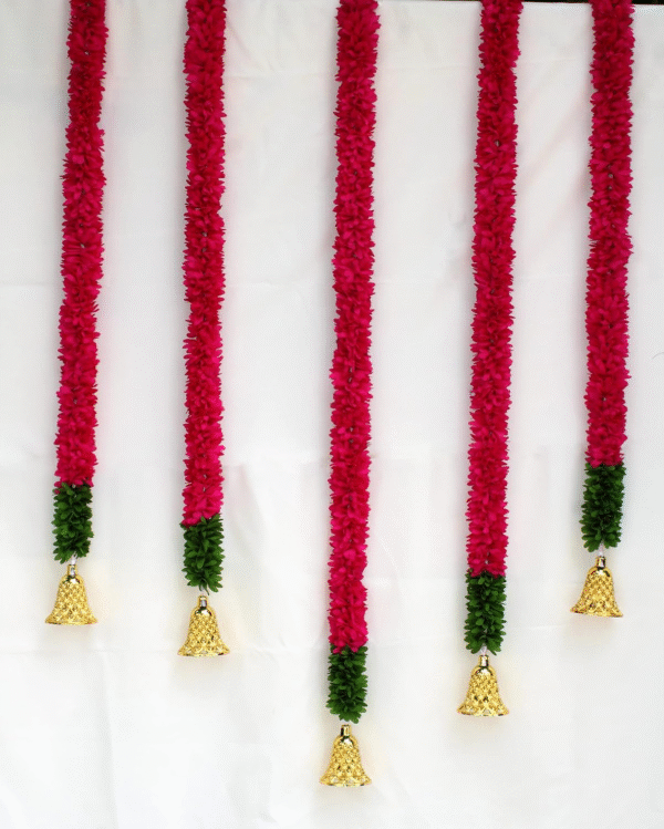 Gajra Cutting Hanging Ladi With Bell Set 10 Piece Hangings, Height ( 2, 3, 4 ) Feet - Image 2
