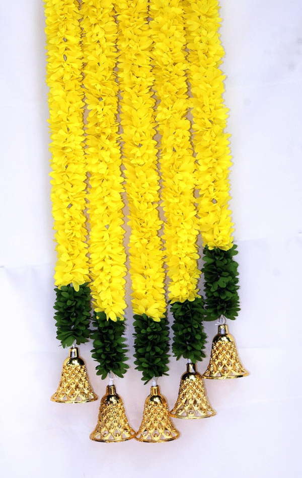 Gajra Cutting Hanging Ladi With Bell Set 10 Piece Hangings, Height ( 2, 3, 4 ) Feet - Image 4