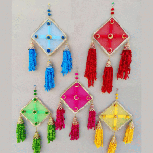Net Decorative Hanging Kite Set Of 8 Piece Hanging Kites