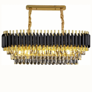 Modern Oval Black Gold Crystal Chandelier for Living Room Home and Office (800x300)