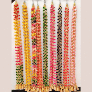 Pom Pom  Decorative Hanging Ladi  Set Of 10 Piece Hangings