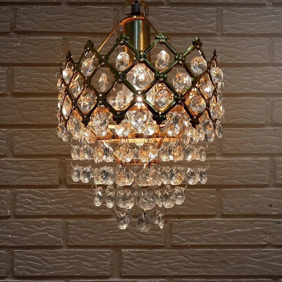 Golden Crystal Chandelier